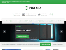 Tablet Screenshot of pro-mix.com.pl